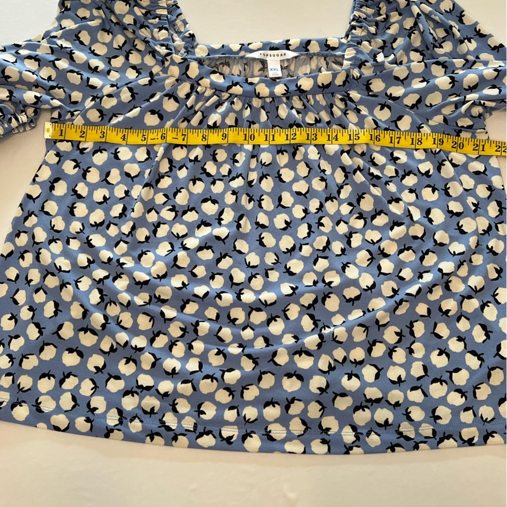 POPSUGAR Knit Squareneck Peasant Top XXL - Picture 8 of 11